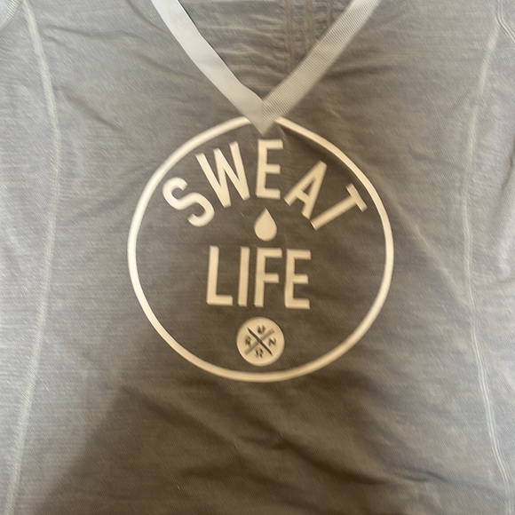 Lululemon shirt, approximately M, no tag but measurements shown. - Picture 2 of 7